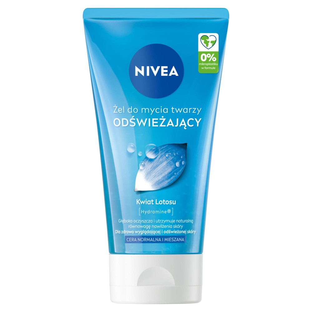 293761 NIVEA ŻEL DO MYCIA TWARZY 150ML ODŚWIEŻAJĄCY NORMALNA,MIESZANA 5900017089249