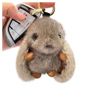 BRELOK DO KLUCZY 340SZ KRÓLICZEK SZARY