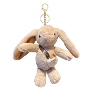 BRELOK DO KLUCZY KRÓLIK BEŻOWY