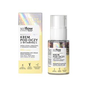 VIS PLANTIS SO!FLOW ROZŚWIETLAJĄCY KREM POD OCZY 15ML Z WITAMINĄ C SZARA,ZMĘCZONA,OZN.STARZENIA