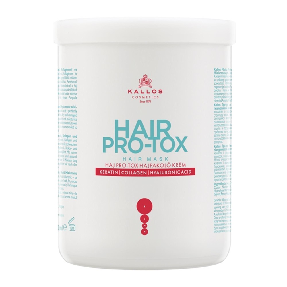 298884 KALLOS PRO-TOX MASKA DO WŁOSÓW 1L 5998889511418