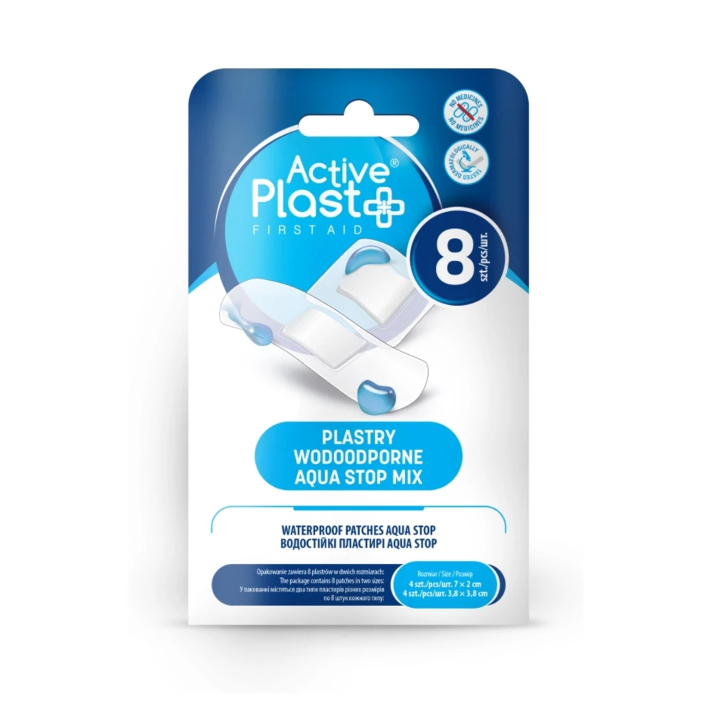 415032 ACTIVE PLAST PLASTRY OPATRUNKOWE AQUA STOP MIX 8 SZT. 5904204912952
