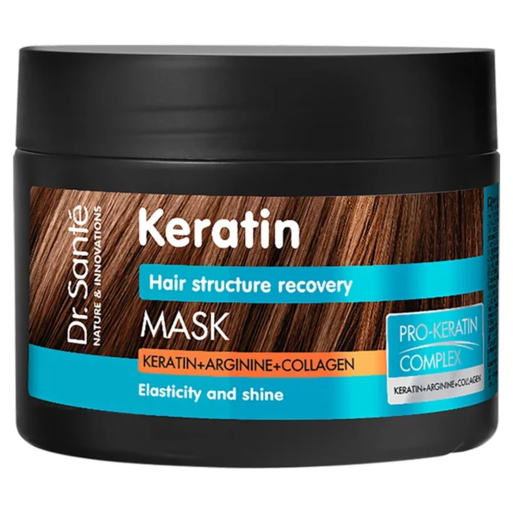 202180 DR SANTE KERATIN MASKA DO WŁOSÓW  300ML WŁOSY MATOWE I ŁAMLIWE 4823015935473