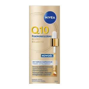 NIVEA Q10 PRZECIWZMARSZCZKOWY EKSPERT KOLAGENU SERUM DO TWARZY,SZYI,DEKOLTU 30ML 3W1