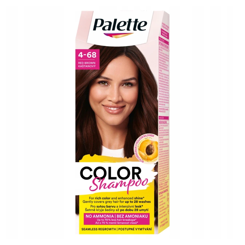 421690 PALETTE COLOR SHAMPOO SZAMPON KOL 4-68 KASZTAN/RED BROWN 9000101735079
