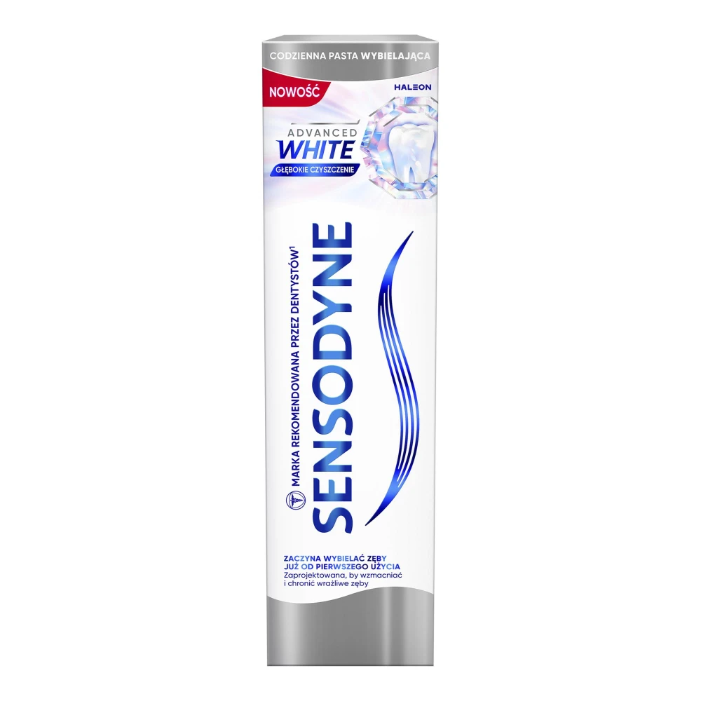 420888 SENSODYNE PASTA DO ZĘBÓW 75ML ADVANCED WHITE GŁĘBOKIE CZYSZCZENIE 5054563288127