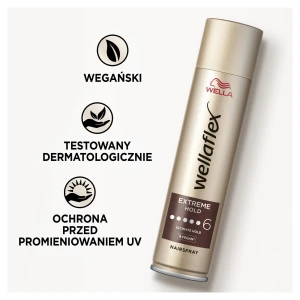 WELLAFLEX LAKIER DO WŁOSÓW 250ML POWER HOLD MEGA STRONG HOLD 5+ 8699568540848 - zdjęcie 6