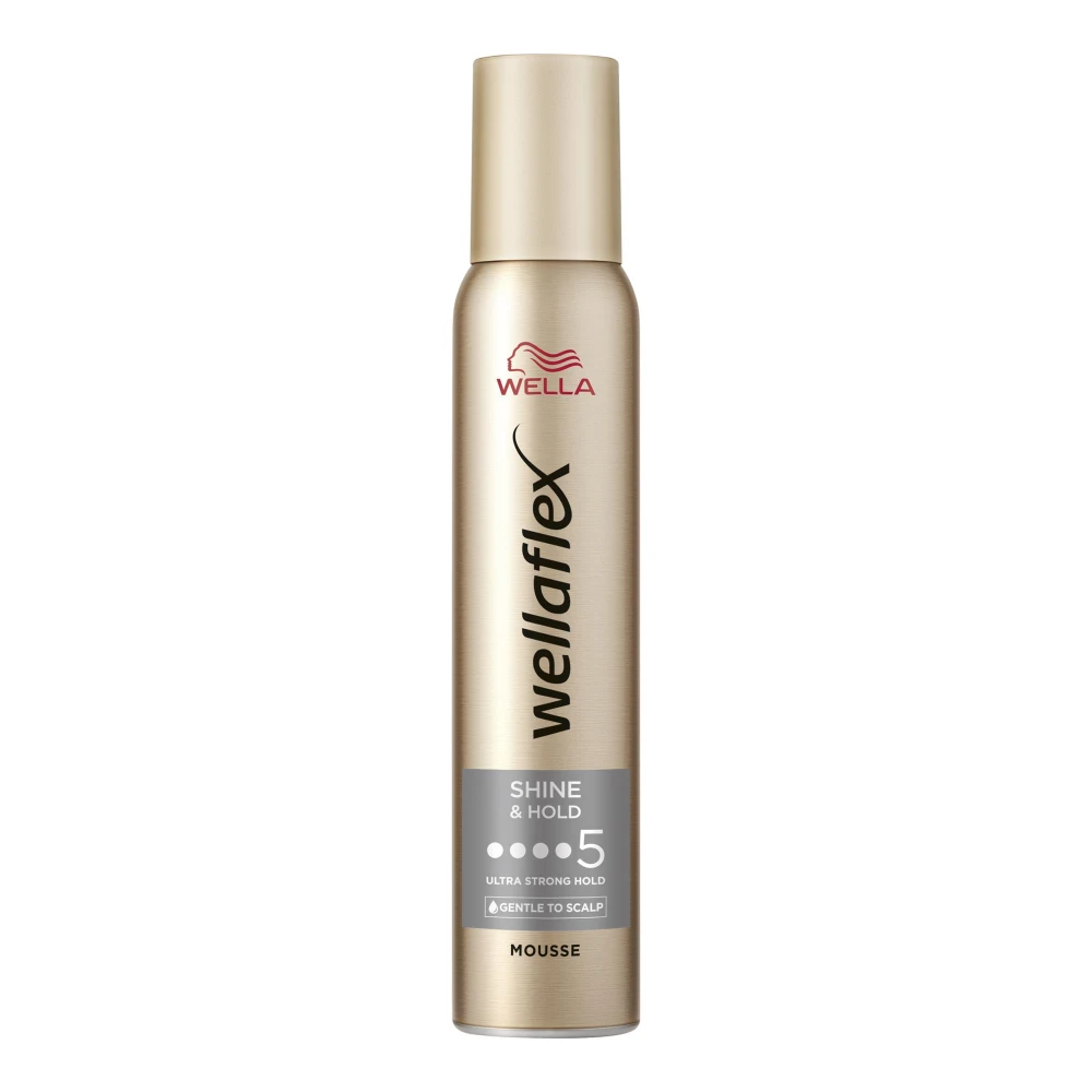 WELLAFLEX PIANKA DO WŁOSÓW 200ML SHINY HOLD ULTRA STRONG HOLD 5 4056800640218 - zdjęcie 1