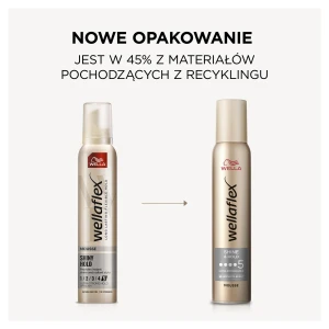 WELLAFLEX PIANKA DO WŁOSÓW 200ML SHINY HOLD ULTRA STRONG HOLD 5 4056800640218 - zdjęcie 3