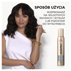 WELLAFLEX PIANKA DO WŁOSÓW 200ML SHINY HOLD ULTRA STRONG HOLD 5 4056800640218 - zdjęcie 6