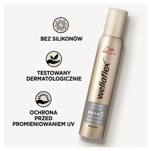 WELLAFLEX PIANKA DO WŁOSÓW 200ML SHINY HOLD ULTRA STRONG HOLD 5 4056800640218 - zdjęcie 7