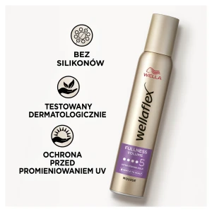 WELLAFLEX PIANKA DO WŁOSÓW 200ML FULLNESS FOR THIN HAIR ULTRA STRONG HOLD 5 4056800114757 - zdjęcie 6