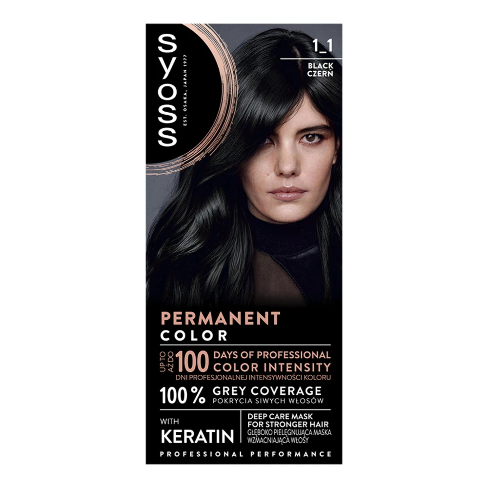SYOSS FARBA KOLORYZUJĄCA 1-1 BLACK. KOLOR CZARNA. 9000100632669