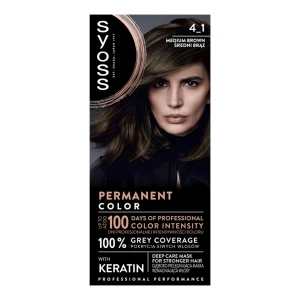 SYOSS FARBA DO WŁOSÓW 4-1 ŚREDNI BRĄZ/MEDIUM BROWN