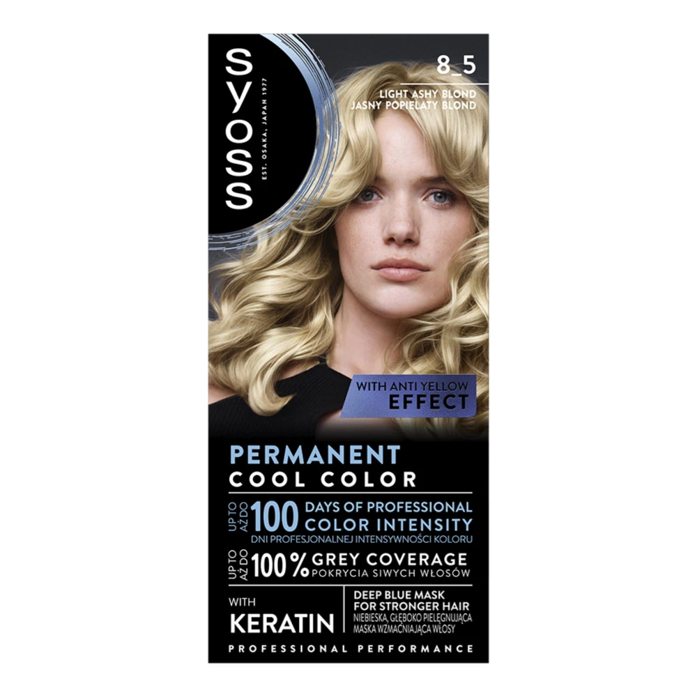 SYOSS FARBA KOLORYZUJĄCA 8-5 JASNY POPIELATY BLOND / LIGHT ASHY BLOND 9000101628395