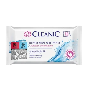 30891 CLEANIC CHUSTECZKI NAWILŻANE 15 SZT. ANTYBAKTERYJNE 5900095009153 nOWE OPAKOWANIE