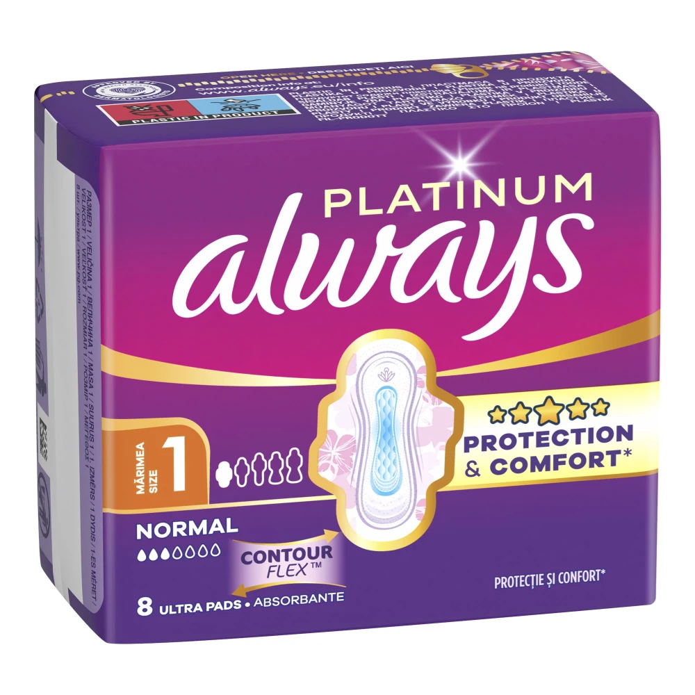 Always podpaski ultra platinum  8 szt. normal 8001090444875 8001090444875 - zdjęcie 3