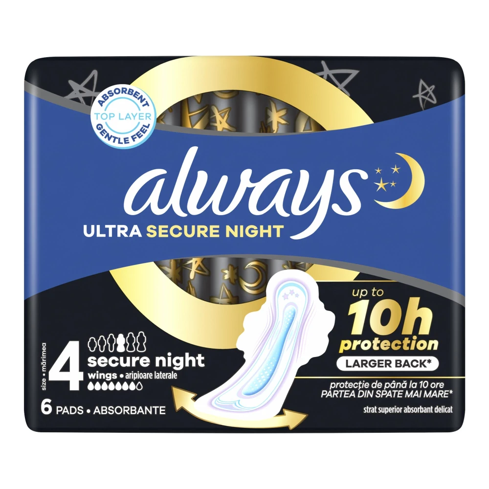 Always podpaski ultra secure night  6 szt. 8001841733050 8001841733050