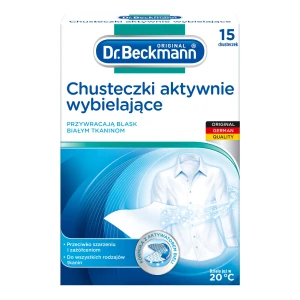 DR BECKMANN CHUSTECZKI DO PRANIA 15 SZT. AKTYWNIE WYBIELAJĄCE 3W1