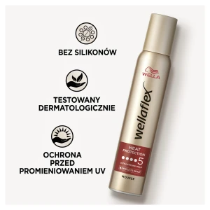 Wellaflex pianka do włosów 200ml heat protection 5 8699568543344 - zdjęcie 6