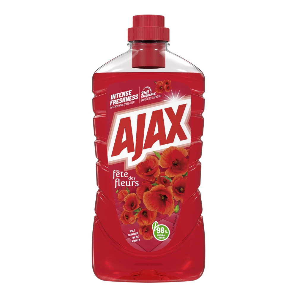 Ajax płyn do mycia uniwersalny 1l floral fiesta polne kwiaty/red flowers 5900273472984