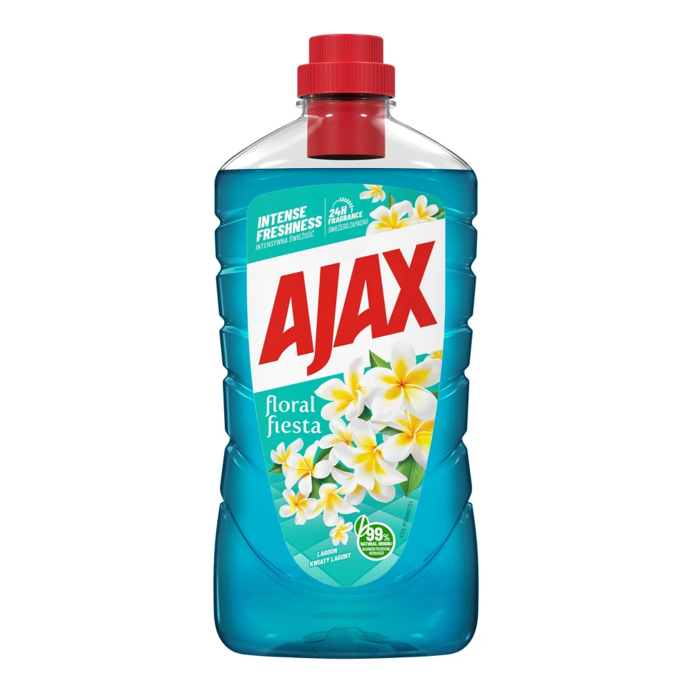 Ajax płyn do mycia uniwersalny 1l floral fiesta niebieski kwiaty laguny 5900273472908
