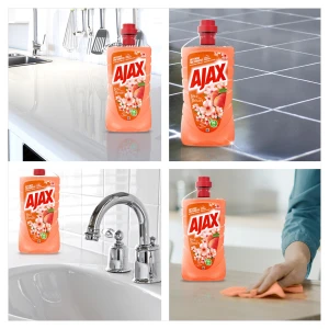 Ajax płyn do mycia uniwersalny 1l floral fiesta kwiat brzoskwini/peach blossom 8718951710245 - zdjęcie 8