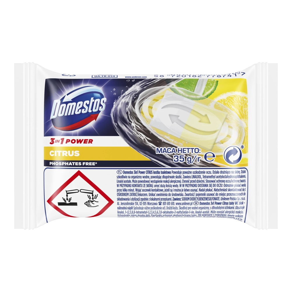 Domestos zapas do wc 35g 3w1 citrus 8720182778741