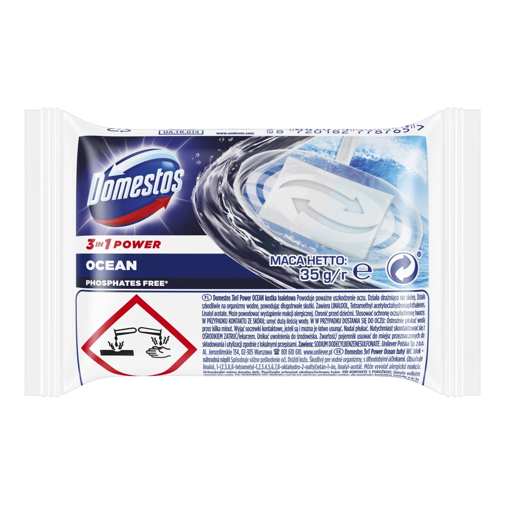 Domestos zapas do wc 35g 3w1 ocean 8720182778765