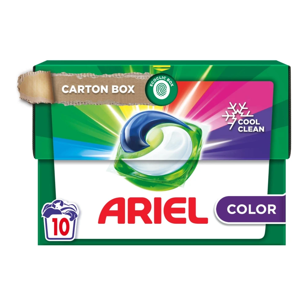 Ariel kapsułki do prania 10 szt. karton box all in 1 pods kolor 8700216678520