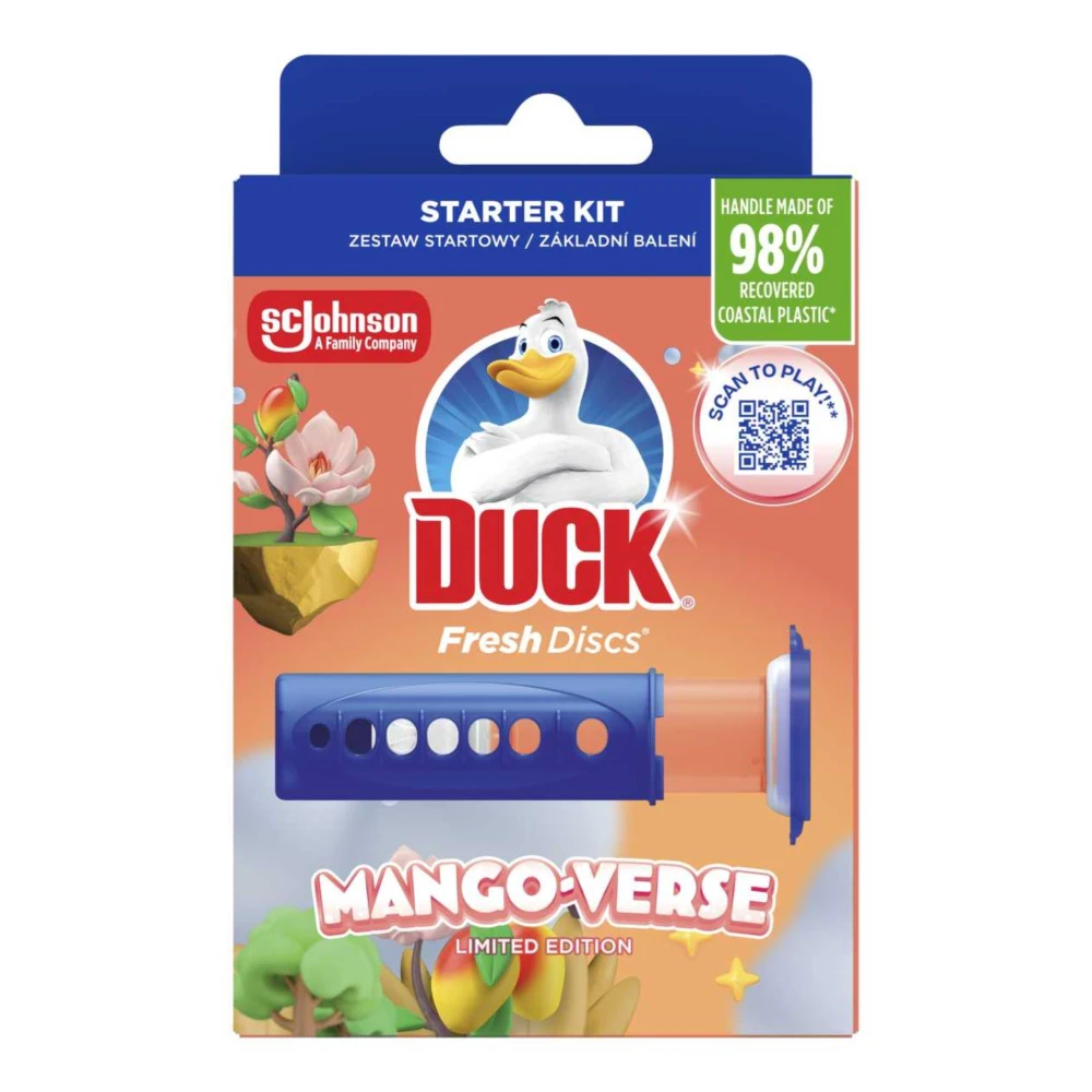 Duck krążek żelowy do wc fresh discs dozownik disc mango verse 6 szt. 5000204369731