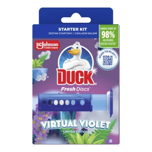 DUCK KRĄŻEK ŻELOWY DO WC FRESH DISCS DOZOWNIK DISC VIRTUAL VIOLET 6 SZT.