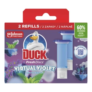 DUCK KRĄŻEK ŻELOWY DO WC FRESH DISCS ZAPAS DISC VIRTUAL VIOLET 12 SZT.