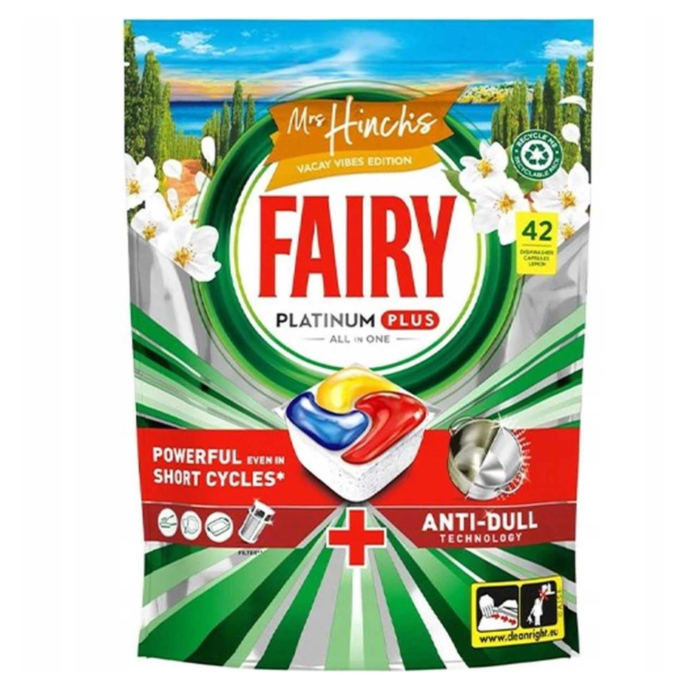 Fairy tabletki do zmywarek platinum plus all in one 42 lemon 8006540910962