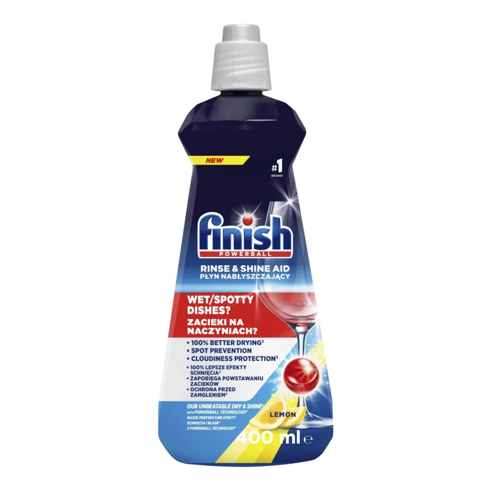 Finish płyn do zmywarek nabłyszczający 400ml lemon 8592326010396