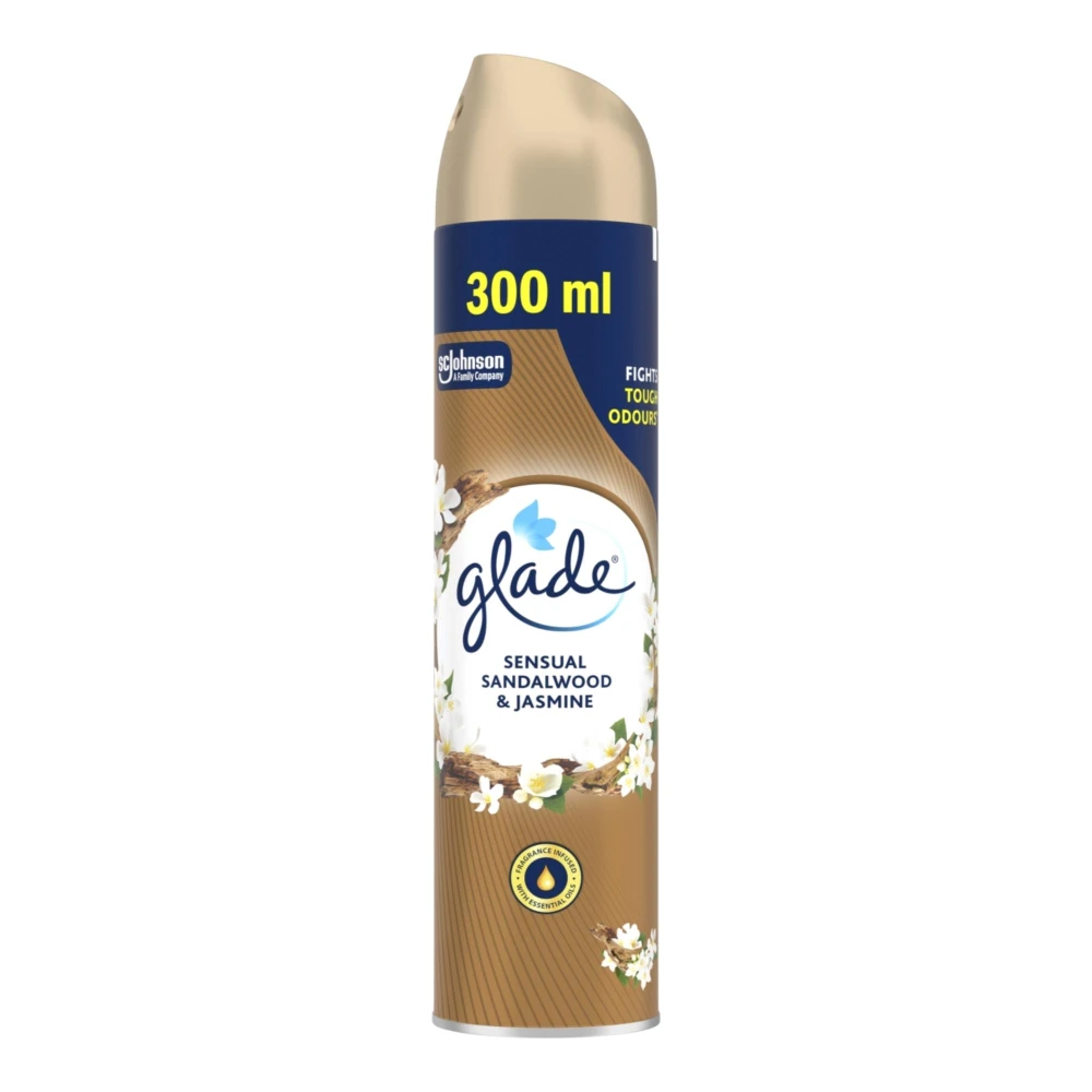 Glade odświeżacz powietrza spray 300ml sensual sandalwood&jasmine 5000204771596