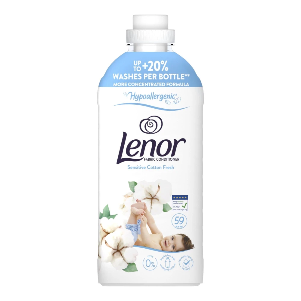 Lenor płyn do płukania 59p 1.239l sensitive cotton fresh 8700216724470