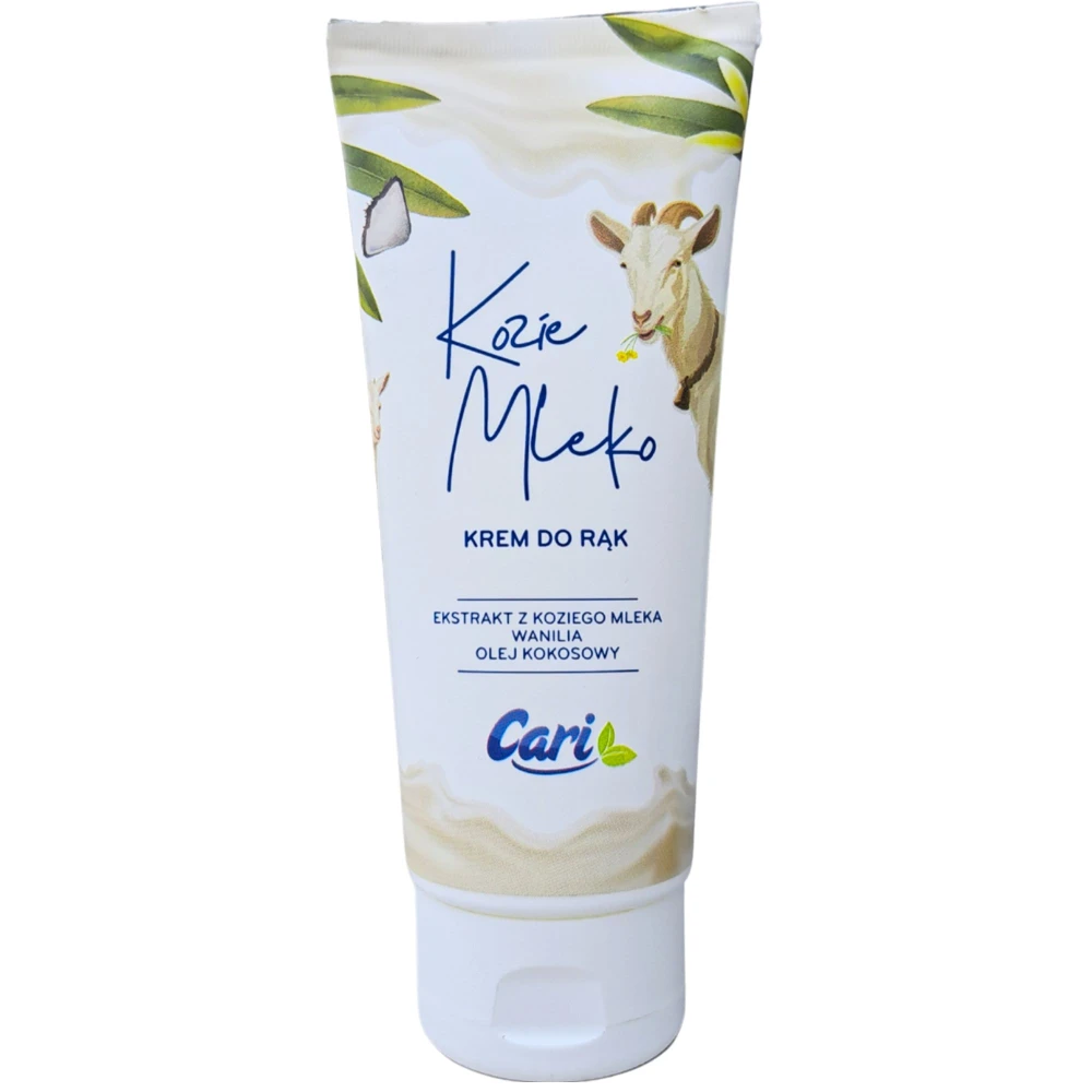 283136 CARI KREM DO RĄK 100ML KOZIE MLEKO,WANILIA I OLEJ KOKOSOWY 5902455680866
