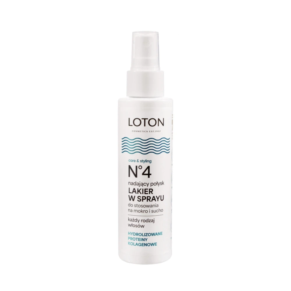 Loton naturalny 4 lakier do włosów 120ml dozownik 5904144000887