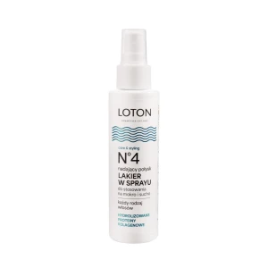LOTON NATURALNY 4 LAKIER DO WŁOSÓW 120ML DOZOWNIK