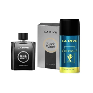 LA RIVE MEN WODA TOALETOWA 100ML BLACK WATER + PREZENT DEZODORANT COLOSSUS