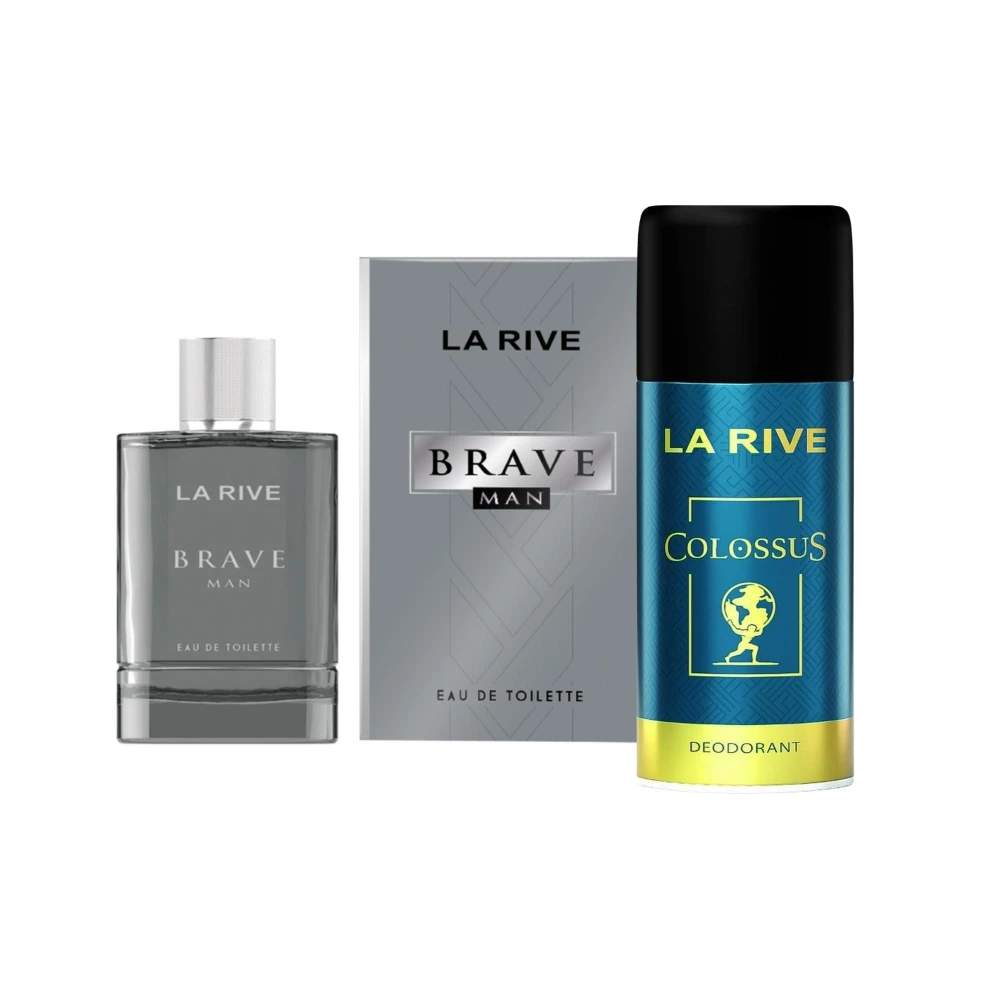 La rive men woda toaletowa 100ml brave + prezent dezodorant colossus 182687000