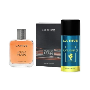 LA RIVE MEN WODA TOALETOWA 100ML HEROIC MAN + PREZENT DEZODORANT COLOSSUS