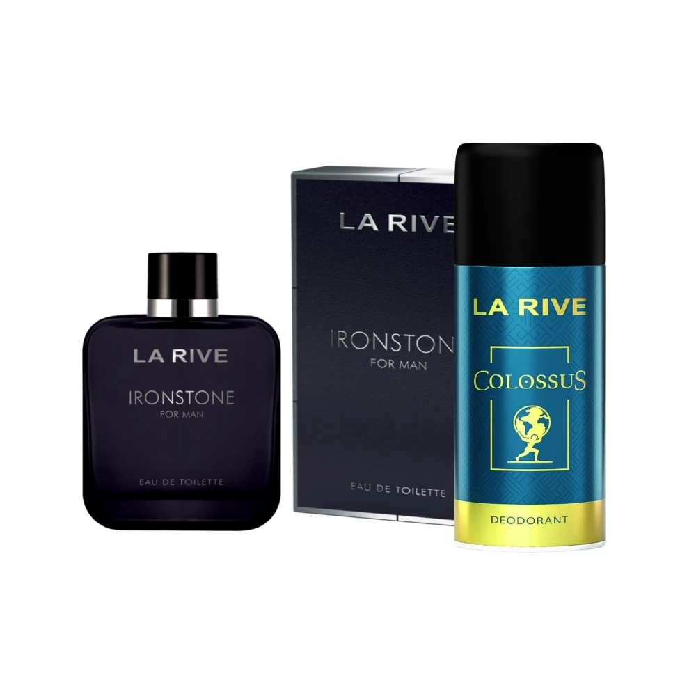 La rive men woda toaletowa 100ml ironstone + prezent dezodorant colossus 246611000