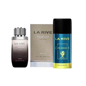 LA RIVE MEN WODA TOALETOWA 75ML PRESTIGE BROWN + PREZENT DEZODORANT COLOSSUS