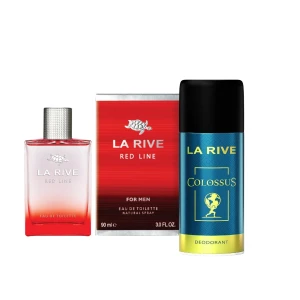 LA RIVE MEN WODA TOALETOWA 90ML RED LINE + PREZENT DEZODORANT COLOSSUS