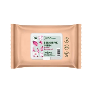 LUBA FAMILY PAPIER TOALETOWY NAWILŻANY 50 SZT. SENSITIVE INTIM OCHRONA&REGENERACJA