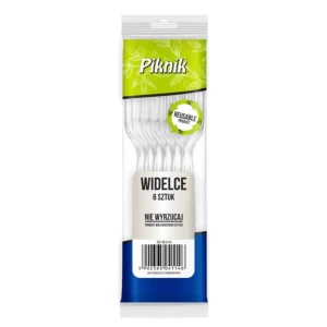 PIKNIK WIDELCE 6 SZT. WIELORAZOWE BEZBARWNE
