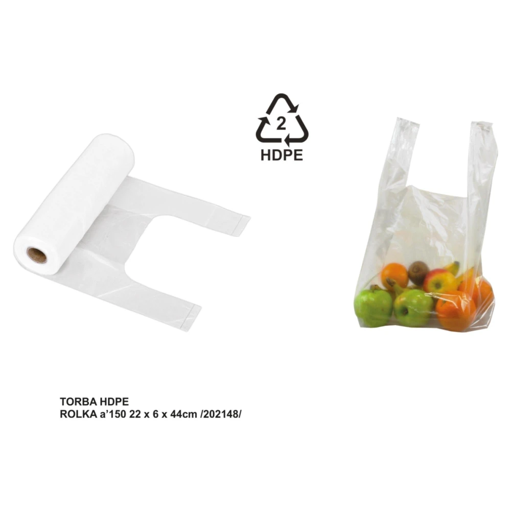 Pos torba hdpe 22x6x44 150 szt. na rolce 5906734201797
