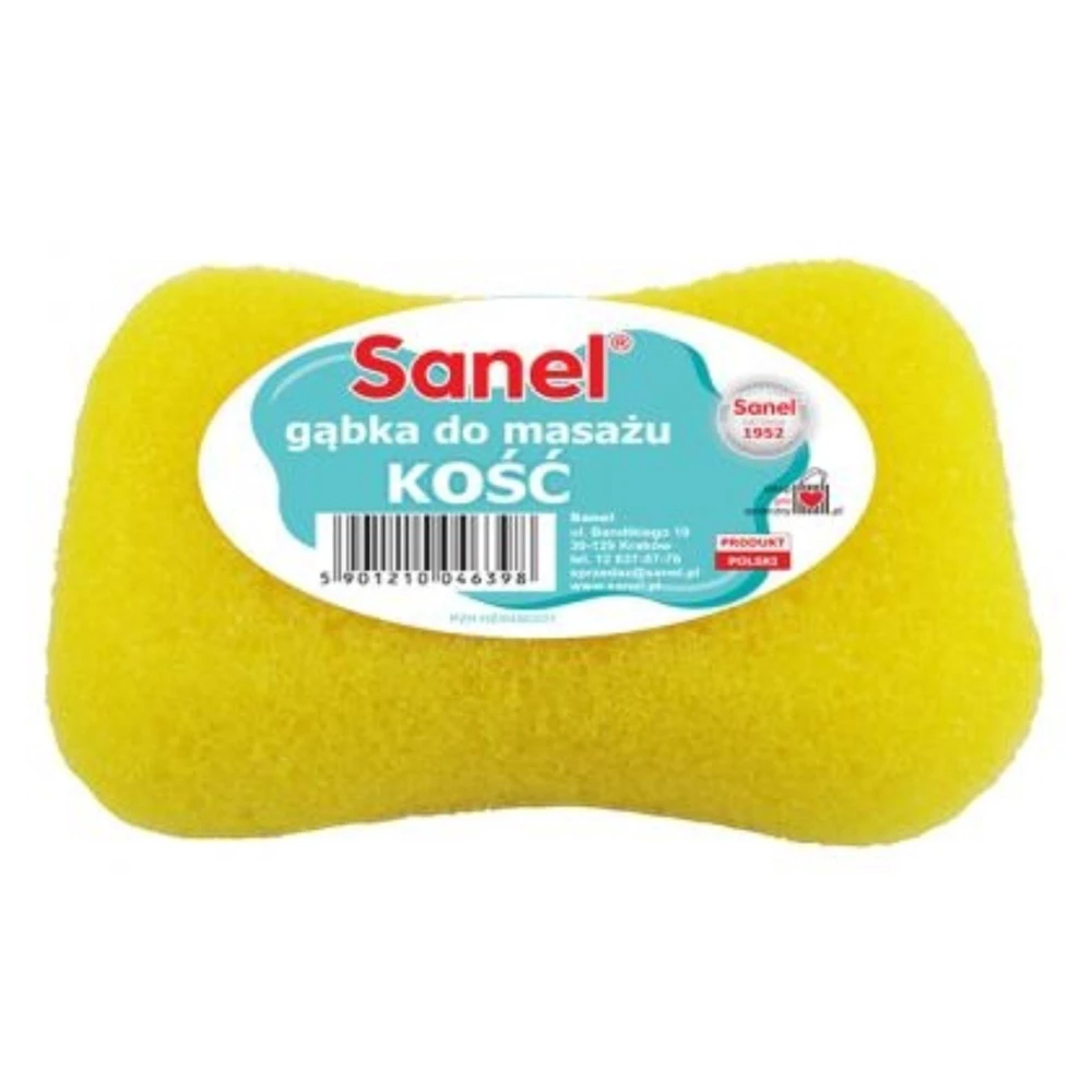 Sanel gąbka do kąpieli i masażu kość 5901210046398